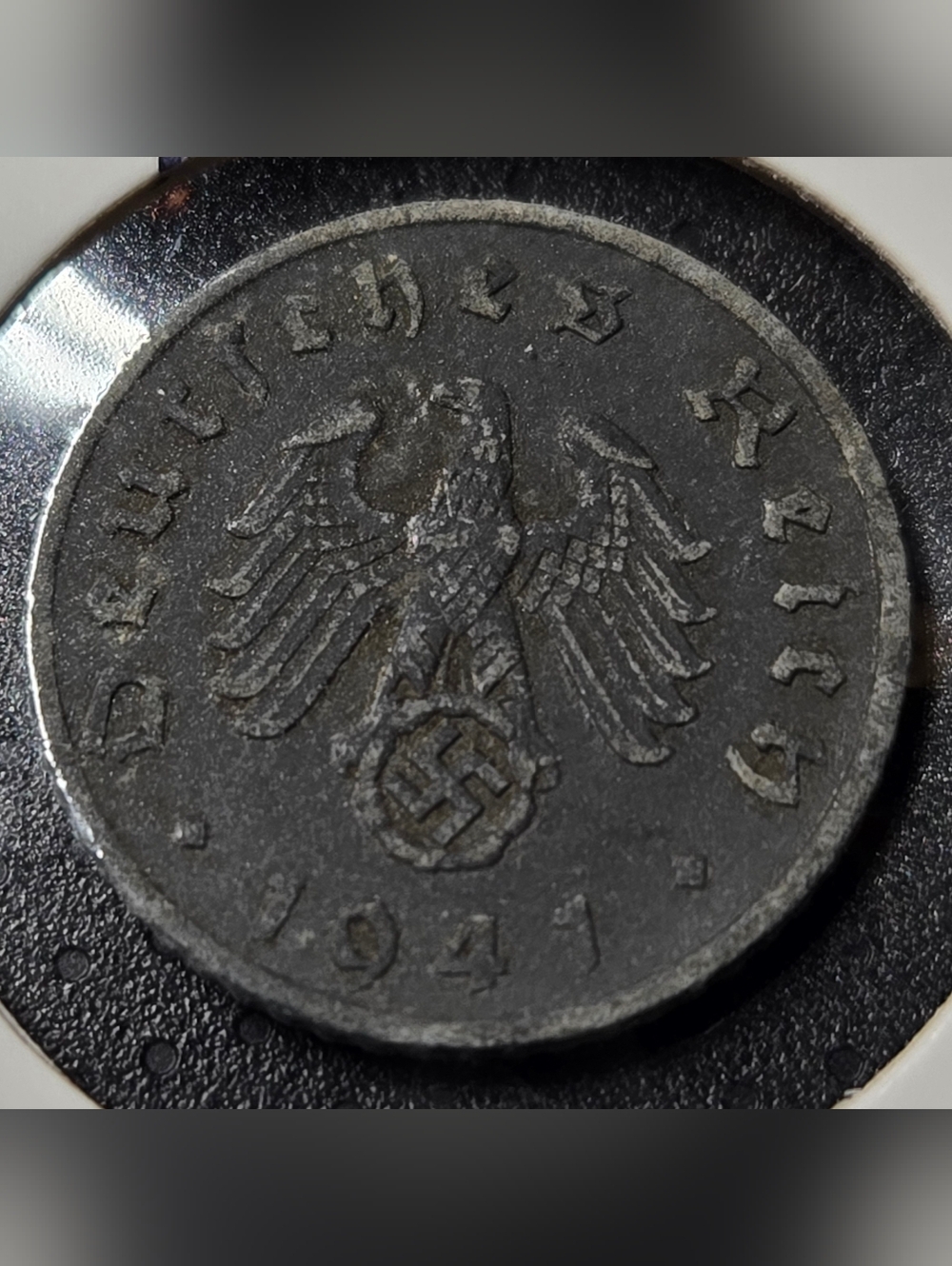 1941 Germany 5 Reichspfennig Coin - Eagle & Swastika